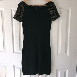 Little Black Dress, Studded Cap Sleeves